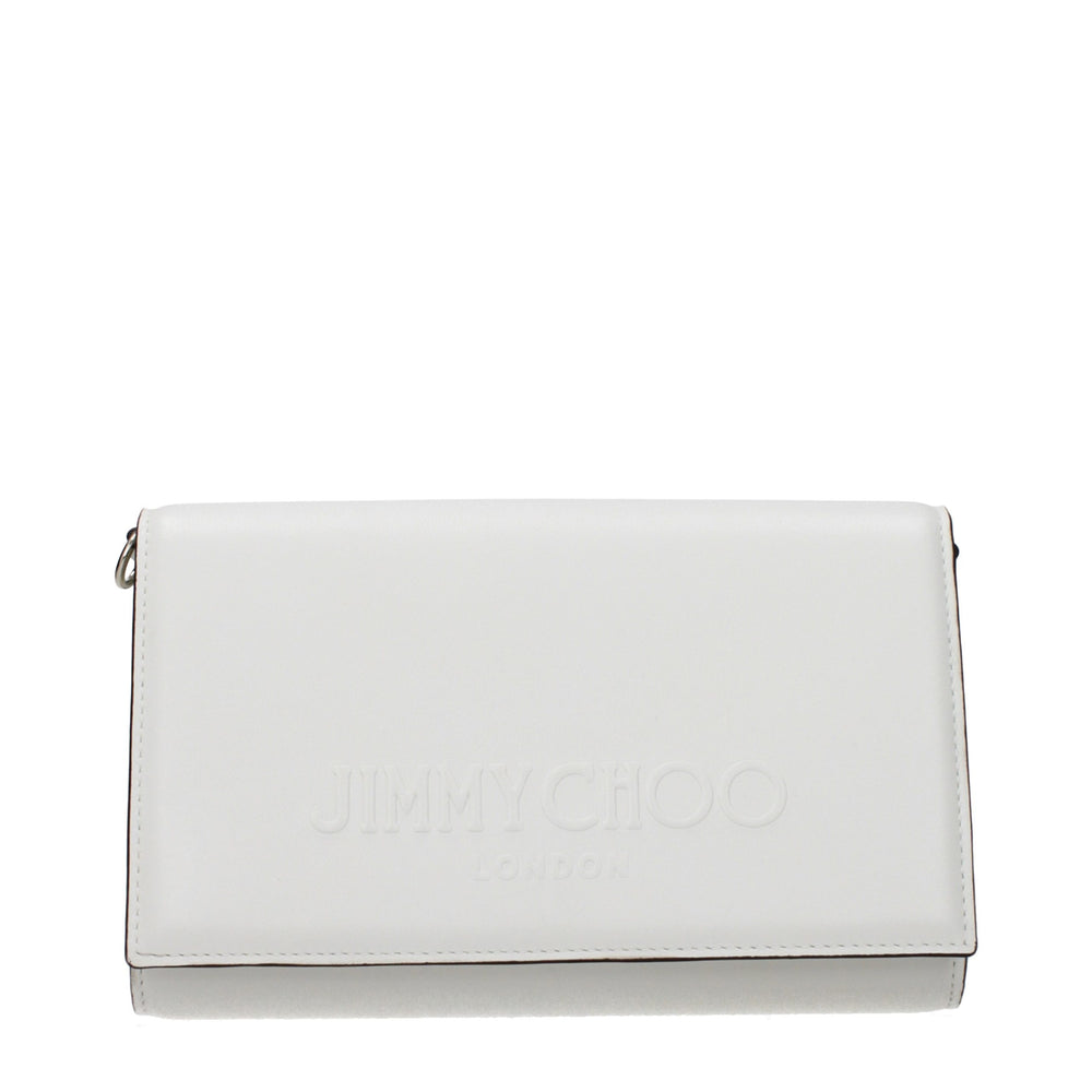 White Leather Clutch Bag