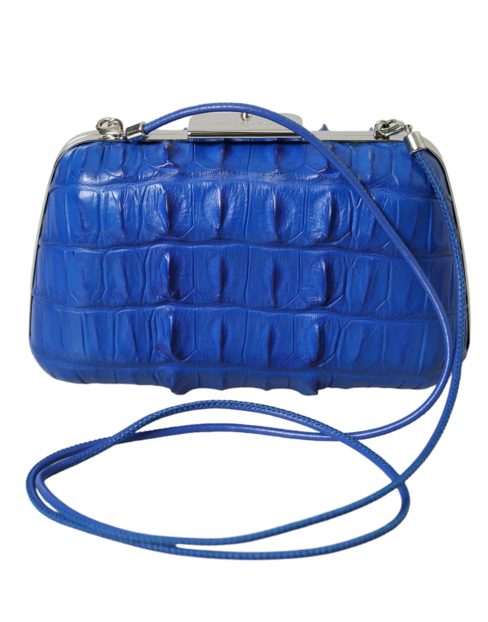 Blue Crocodile Leather Bag